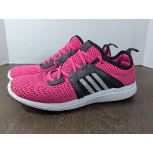Adidas Sneakers Womens 7.5 Durama Pink AQ6473 Running Shoes Knit Cloudfoam